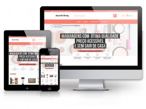 criação sites e desenvolvimento sites - Lojas (Pre-prontas) - Aquarela Beauty
